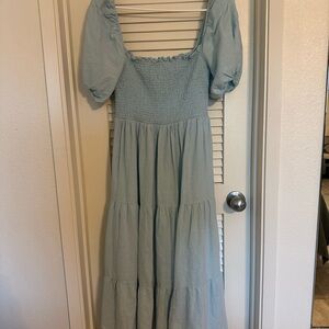 Abercrombie Blue Smocked Women's Dress